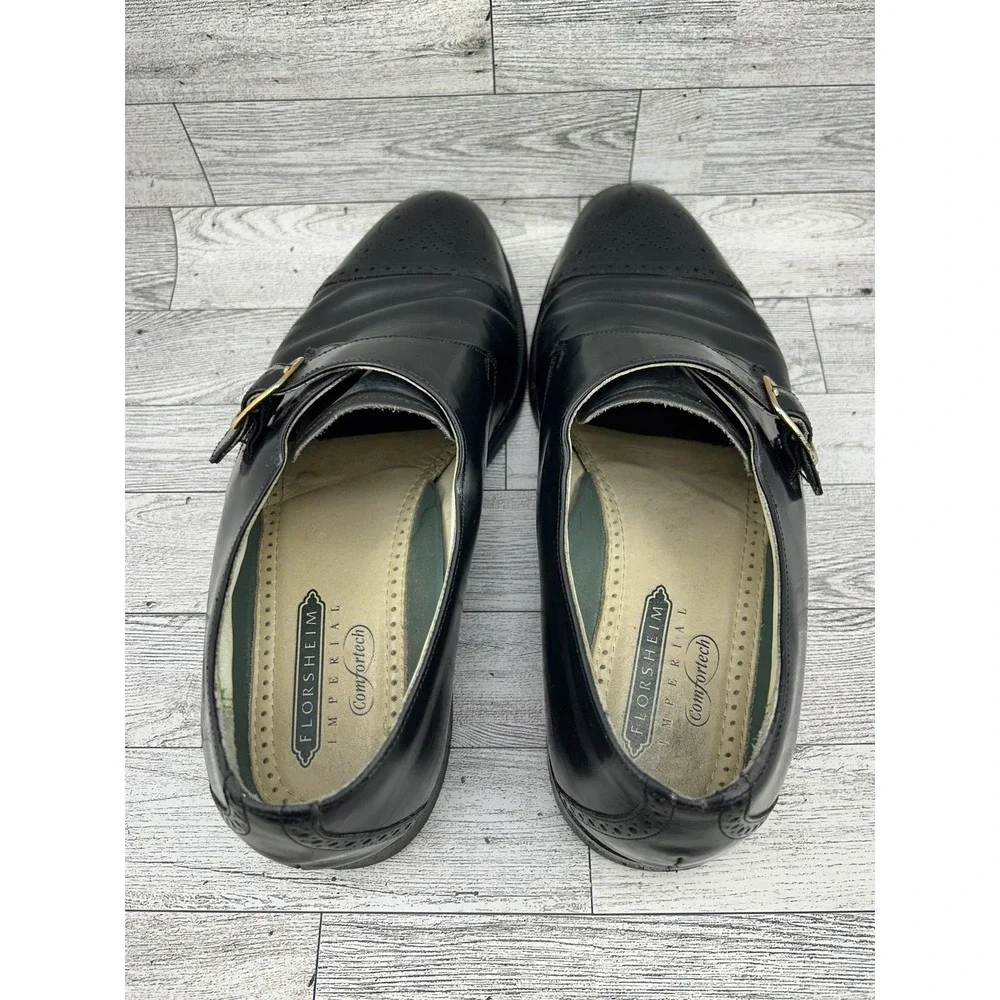 Florsheim Imperial‎ Shoes Mens Size 10 Monk Strap Comfortech Dress Classic USA